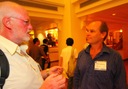Frank Spahn with Erik Asphaug (UC Santa Cruz).